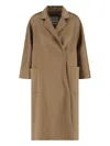 Max Mara "ludmilla Icon" Cashmere Coat Brown In Brown