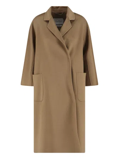 Max Mara "ludmilla Icon" Cashmere Coat Brown
