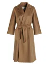 Max Mara Maxmara Women Melinda - Cashmere Midi Coat With Belt In Beige