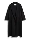 Max Mara Iconic Ludmilla Cashmere Coat With Kimono Sleeves In Black