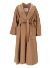 Max Mara Ludmilla Tie-waist Coat In Brown
