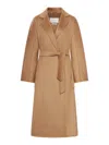 Max Mara Wool Wrap Coat In Brown