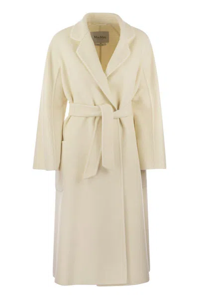 Max Mara Ludmilla2 Cashmere Long Coat In White