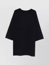 Max Mara Viscose And Wool Yarn Dress In Black