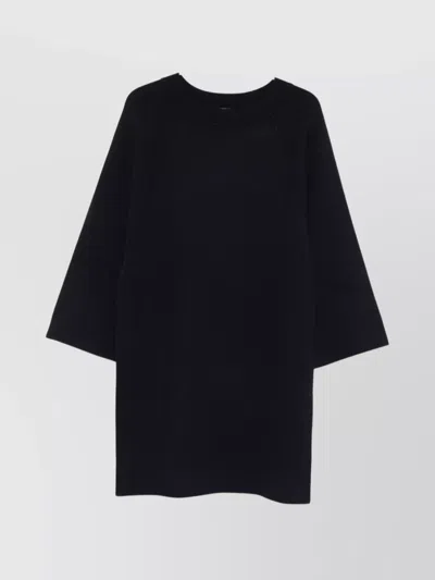 Max Mara Luisa Crew Neck Knit Dress In Black