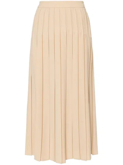 Max Mara Luisa Midi Skirt In Neutrals