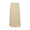 Max Mara Luisa Pleated A-line Skirt In Beige