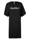 Max Mara Luna Logo Mini Dress In Black