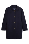 Max Mara Luna Wool Coat In Blue