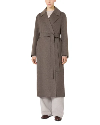 Max Mara Luna Wool Coat In Red