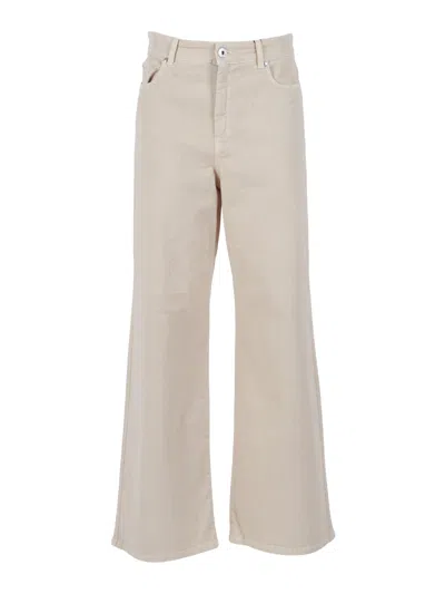 Max Mara Weekend Pantalone Lungo Medina In Neutral