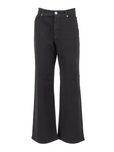 Max Mara Weekend Pantalone Lungo Medina In Gray