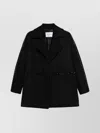 Max Mara Luxe Wool Coat Crystal Embellishment