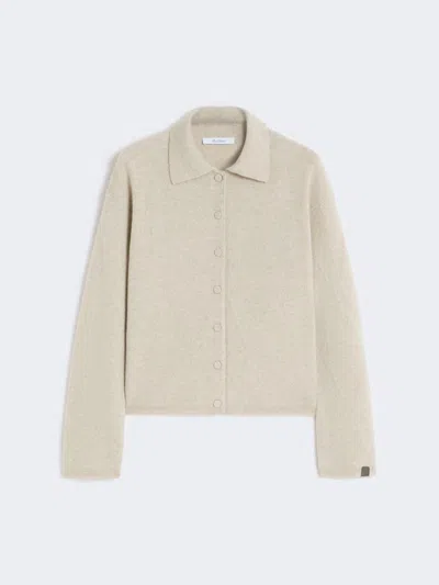 Max Mara Luxurious Cashmere Knitwear In Beige