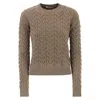 Max Mara Luxurious Cashmere Pullover Sweater In Brown