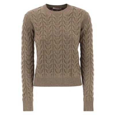 Max Mara Luxurious Cashmere Pullover Sweater In Brown