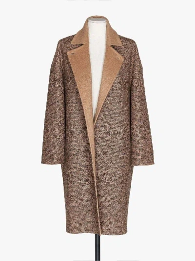 Max Mara Luxurious Reversible Camel And Wool Jacket For Women In Brown