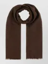 Max Mara Luxurious Silk And Wool Scarf In Brown