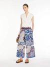 Max Mara Lyocell Jersey Top In White