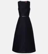 Max Mara Lyon Cotton And Silk-blend Cloqué Midi Dress