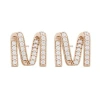Max Mara M Grosgrain Earring In Gold