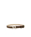 Max Mara M Monogram Buckle Belt In Multi