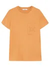 Max Mara M Monogram Cotton Jersey T-shirt In Orange