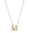 Max Mara Necklace With M Pendant In Gold