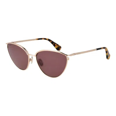 Max Mara Ma-1062248 Cat Eye Metal Sunglasses In Gold