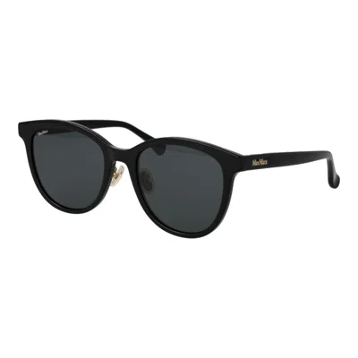 Max Mara Ma-1064954-fbb-1072 Acetate Panto Sunglasses In Black
