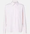 Max Mara Maccenni Striped Cotton Shirt In White