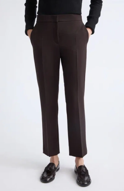 Max Mara Macino Stretch Wool Trousers In Brown