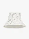 Max Mara Macramé Hat In Ivory