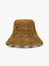 Max Mara Macramé Hat In Kaki