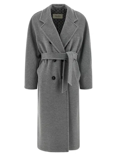 Max Mara Madame Virgin Wool And Cashmere Coat In Gray