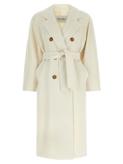 Max Mara Madame 101801 Icon Double-breasted Coat In Neutral