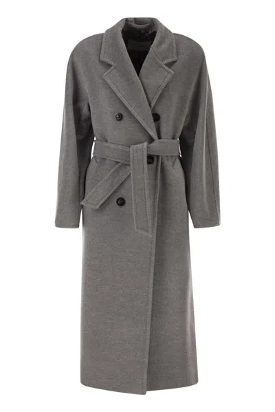 Max Mara Madame 101801 Icon Coat In Gray