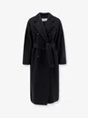 Max Mara Madame 101801 Virgin Wool And Cashmere Coat In Black