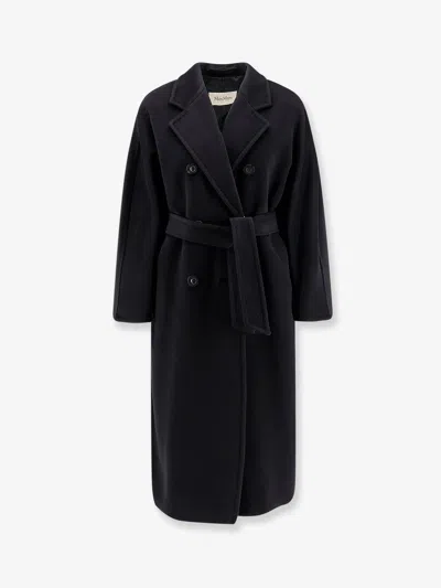 Max Mara Madame 101801 Virgin Wool And Cashmere Coat In Black