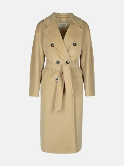 Max Mara Madame' Beige Wool Blend Coat