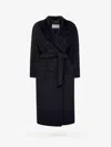Max Mara Iconic Tailored Wool Cashmere Coat In Black