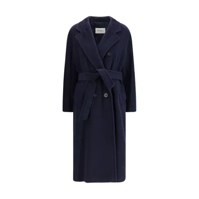 Max Mara Madame Coat In Blue