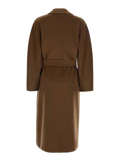 Max Mara Madame Coat In Brown