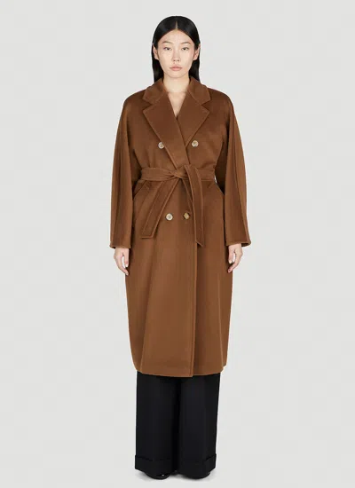 Max Mara Madame Coat In Brown