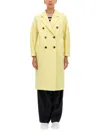 Max Mara Double-breasted Wool-blend Coat In Yellow