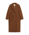 Max Mara 101801 Double-breasted Wool Coat In Green
