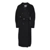 Max Mara Womens Black Madame Belted Wool And Cashmere Coat In Black