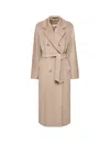 Max Mara Women's Beige Double-breasted Coat In Neutral