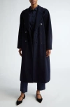 Max Mara Canasta Reversible Trench Coat In Ultramarine
