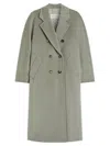 Max Mara Coat Wool Tortoiseshell Buttons In Green